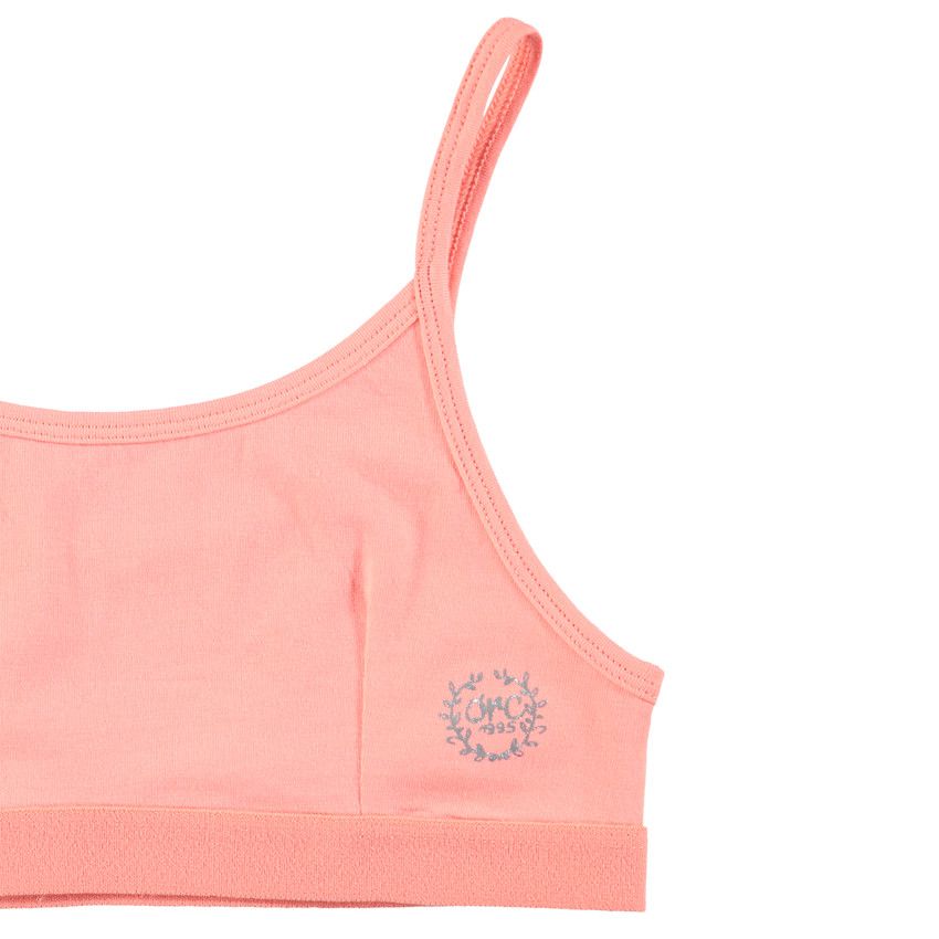 Junior - Lot de 2 brassières en coton avec logo printé - Blanc