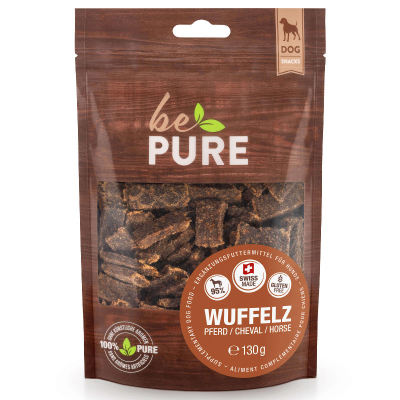 bePure Hundesnack Wuffelz Pferd 130g