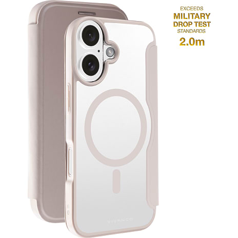 Vivanco iPhone 16 Mag wallet - greige