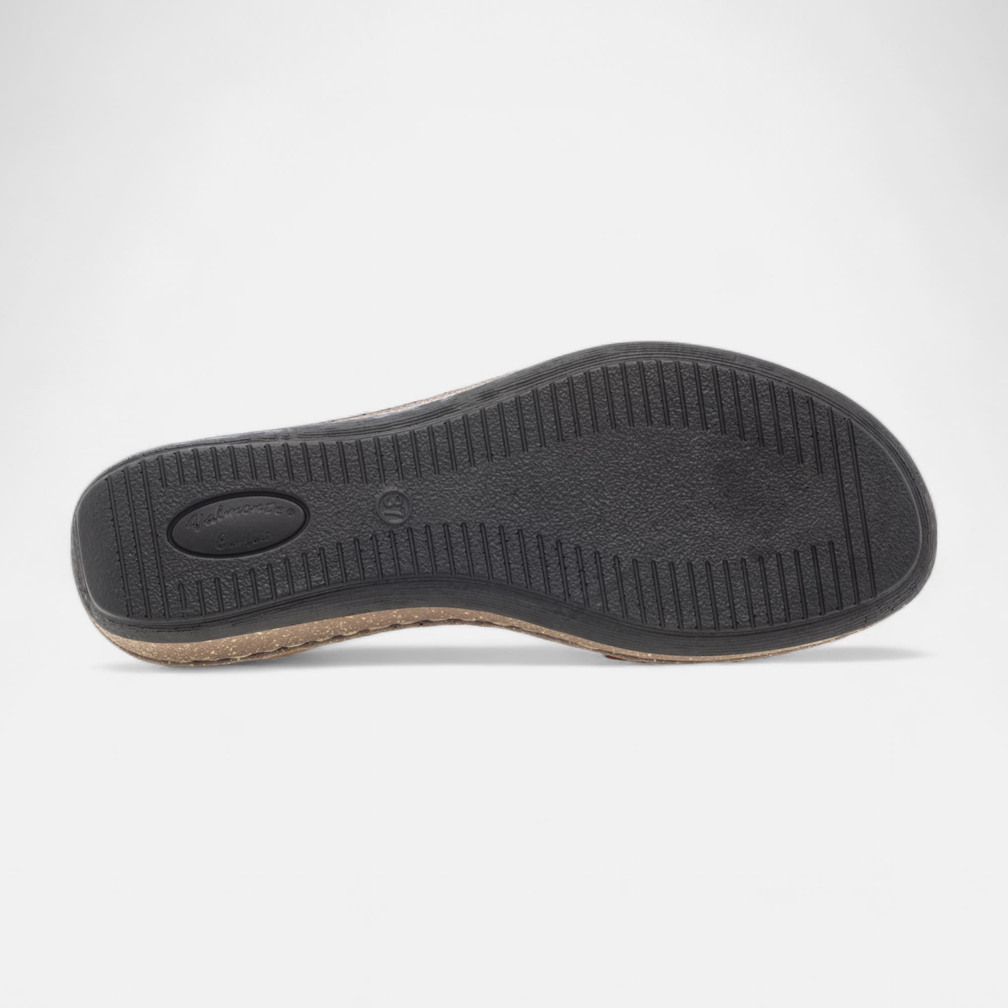 Nu-pieds confort Femme en cuir multicolore
