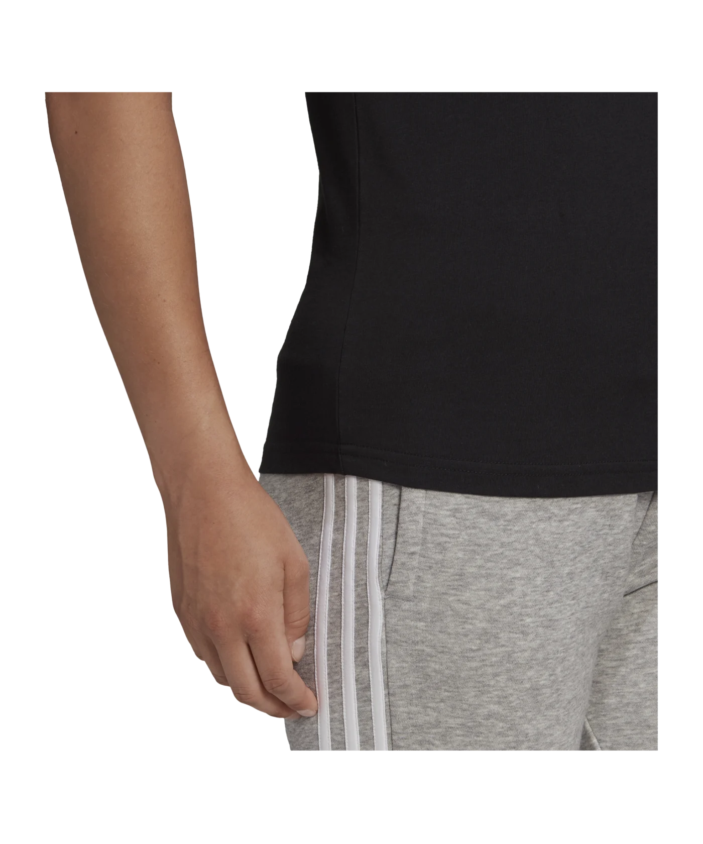 adidas 35 T T-Shirt Damen Schwarz Weiss