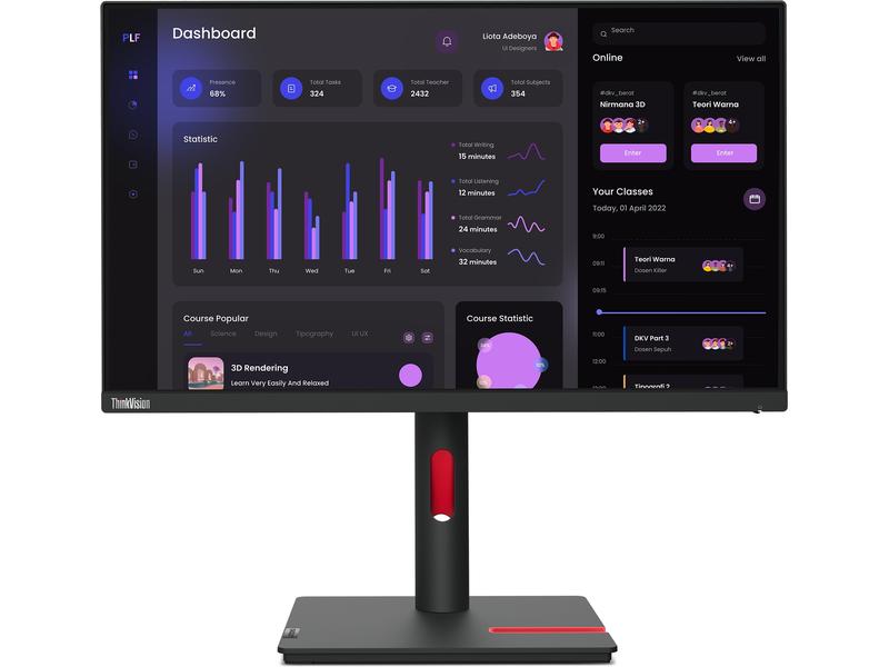 Lenovo Monitor ThinkVision T24i-30 Ergonomischer 23.8