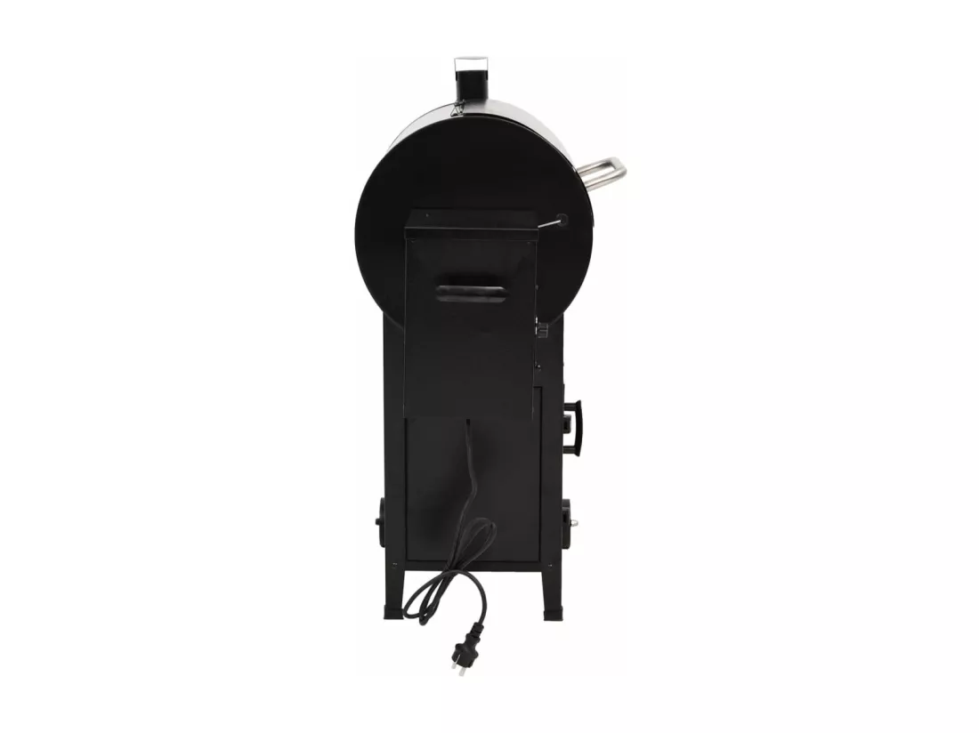 Gril à granulés avec cheminée noir 104 cm fer
