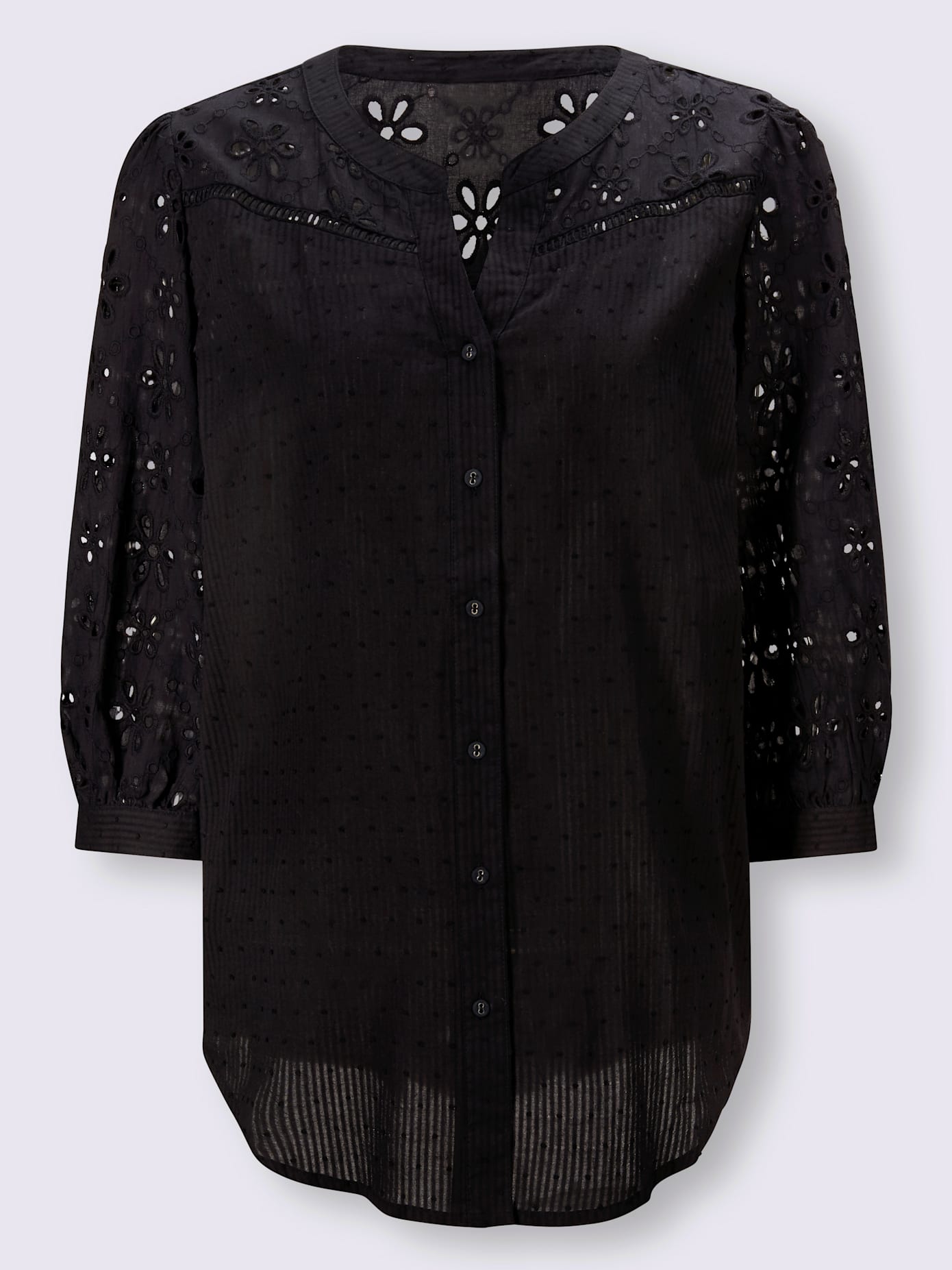 Chemisier look tendance avec ourlet arrondi