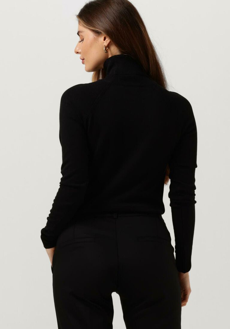 SUMMUM zwarte summum coltrui sweater turtle neck basic knit (7s5529)