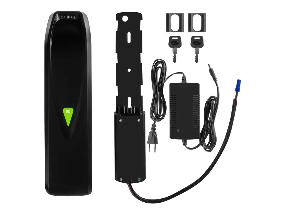 Green Cell PowerMove - Batteri - 36 V, nedrør   AC-strømadapter - Li-Ion - 14.5 Ah - 522 Wh (EC5)