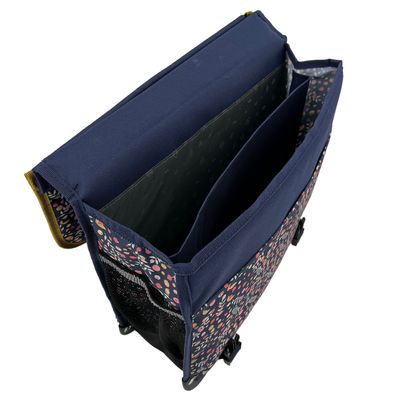 Cartable réversible Happy Blue 41 cm - 2 compartiments - liberty - Pol Fox