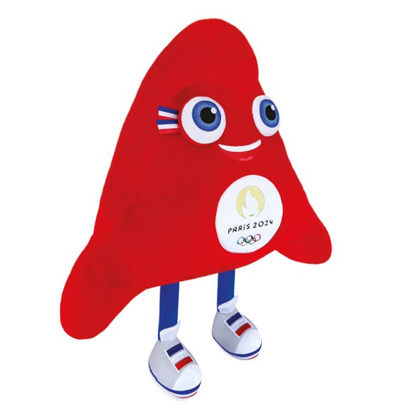 Mascotte Peluche Jeux Paralympiques 2024 - 28 cm