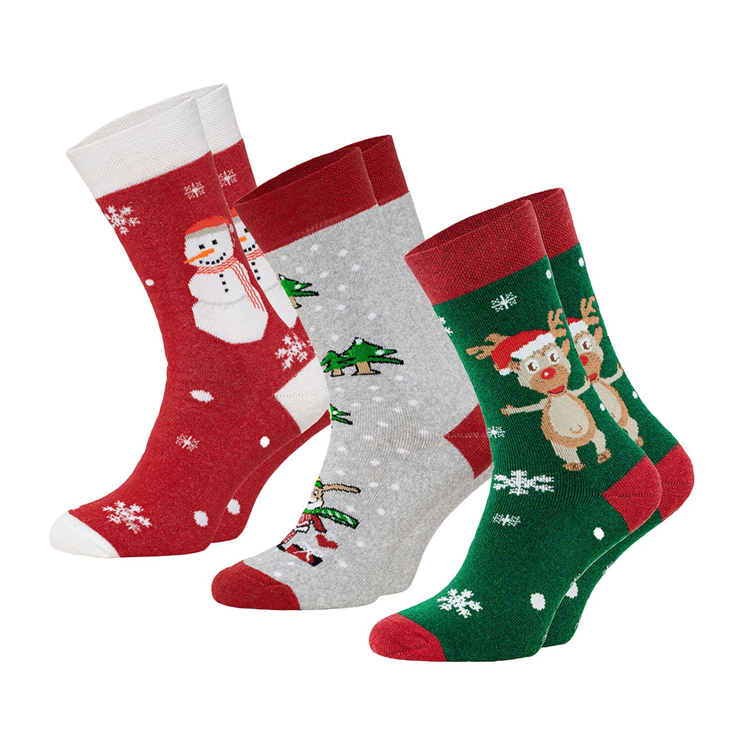 Chili Lifestyle Thermosocken Xmas 3 Paar super warm Weichbund Baumwolle