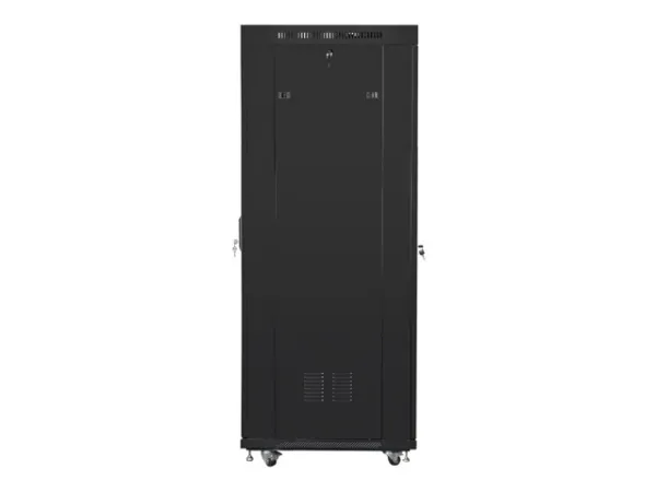 Lanberg - Rack kabinet - med display, 4 køleblæsere - sort, RAL 9004 - 37U - 19