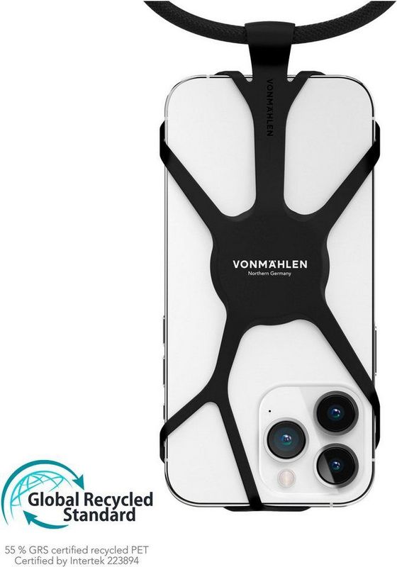 Vonmählen - Phone Strap Infinity - Smartphonehouder - Zwart - Flexibel Silicone