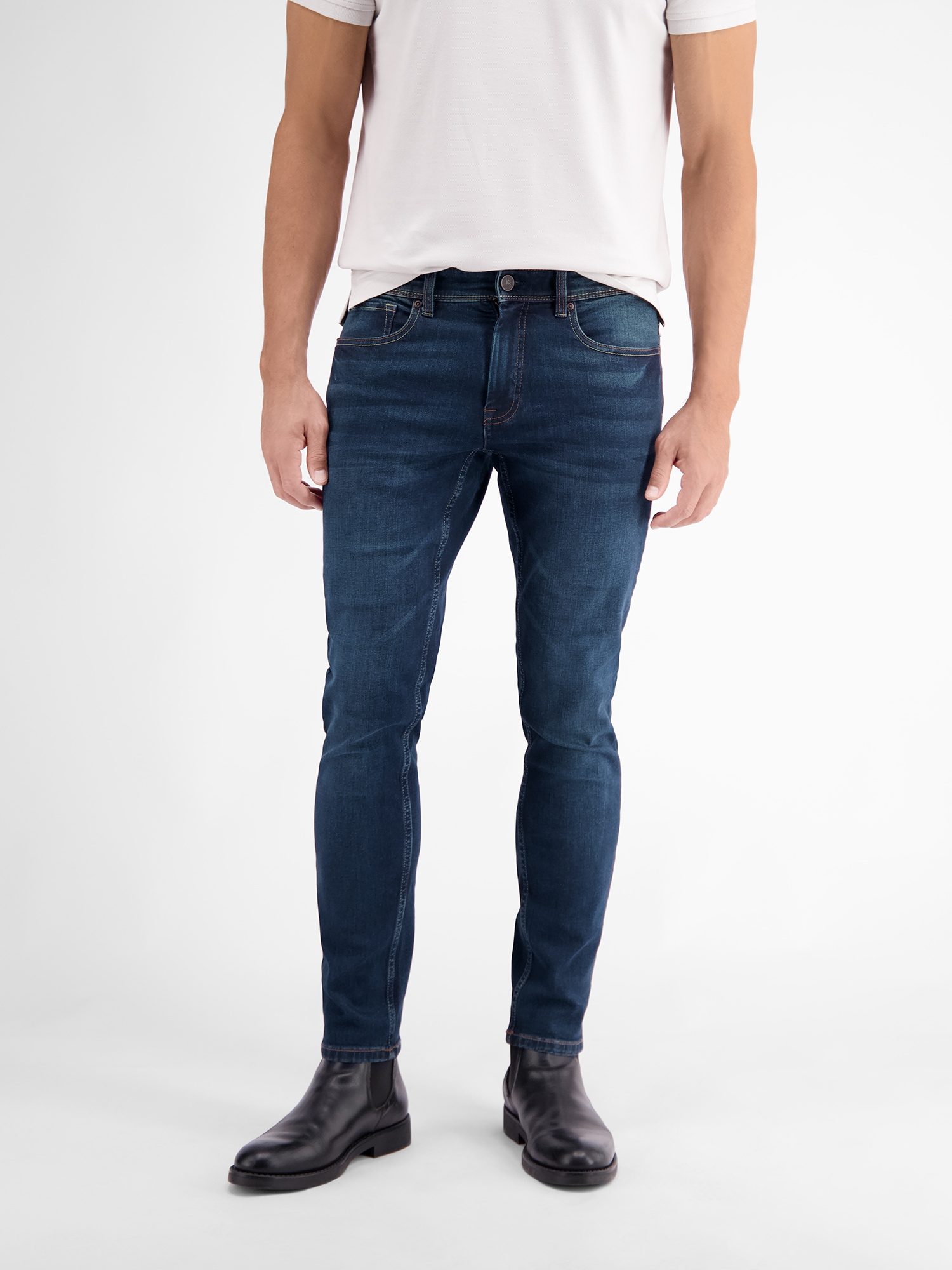 LERROS 5-Pocket-Hose »LERROS CONLIN 5-Pocket Stretch-Denim, SLIM FIT, unifarben CONLIN«
