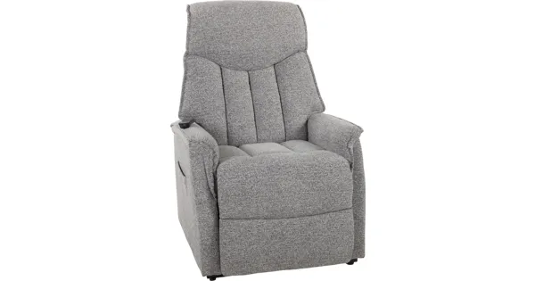 Relaxsessel Aurora Stoff grau, elektrische Relaxfunktion und Aufstehhilfe