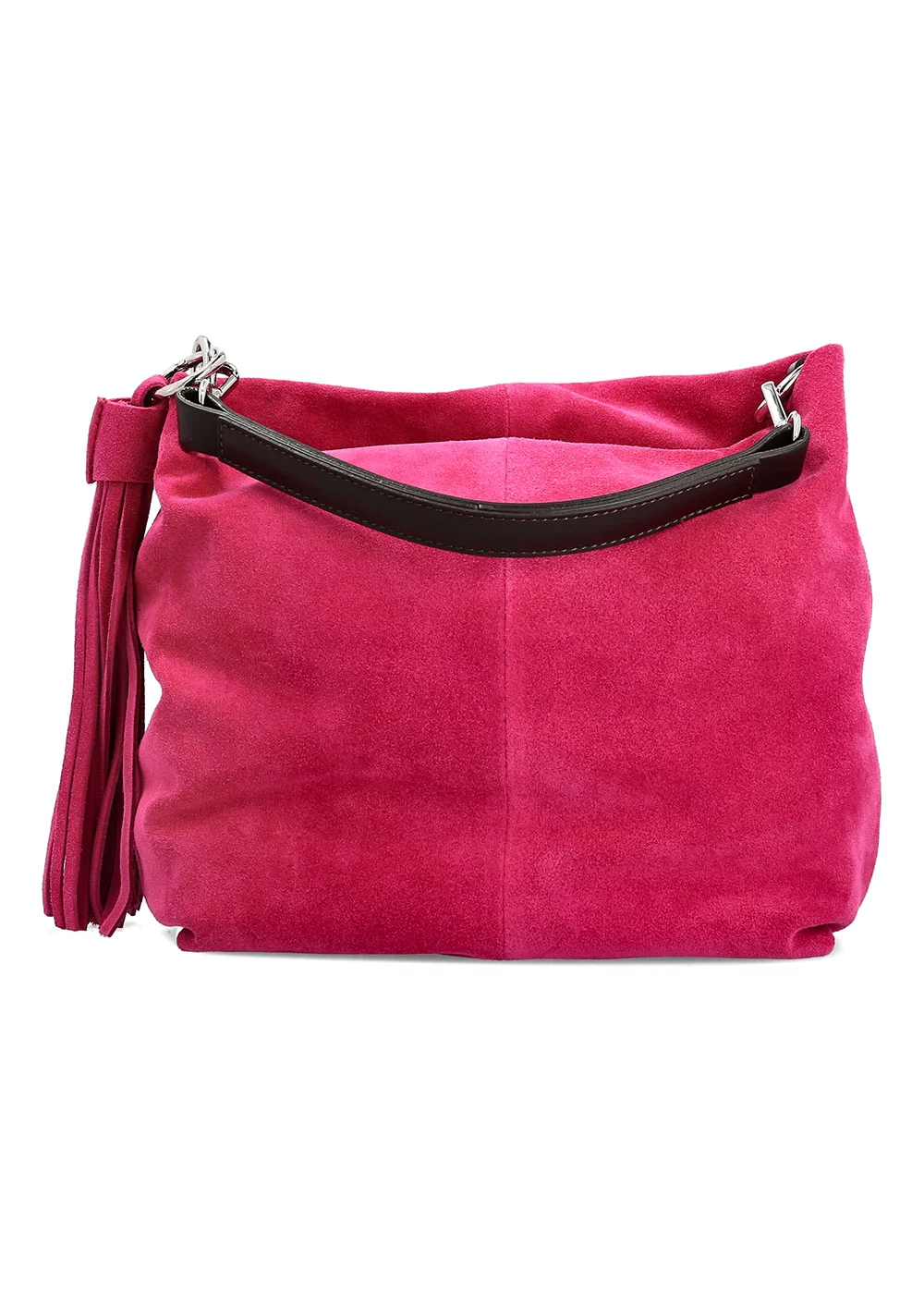 BESACE TASSEL SISKIYOU VELOURS FUSHIA