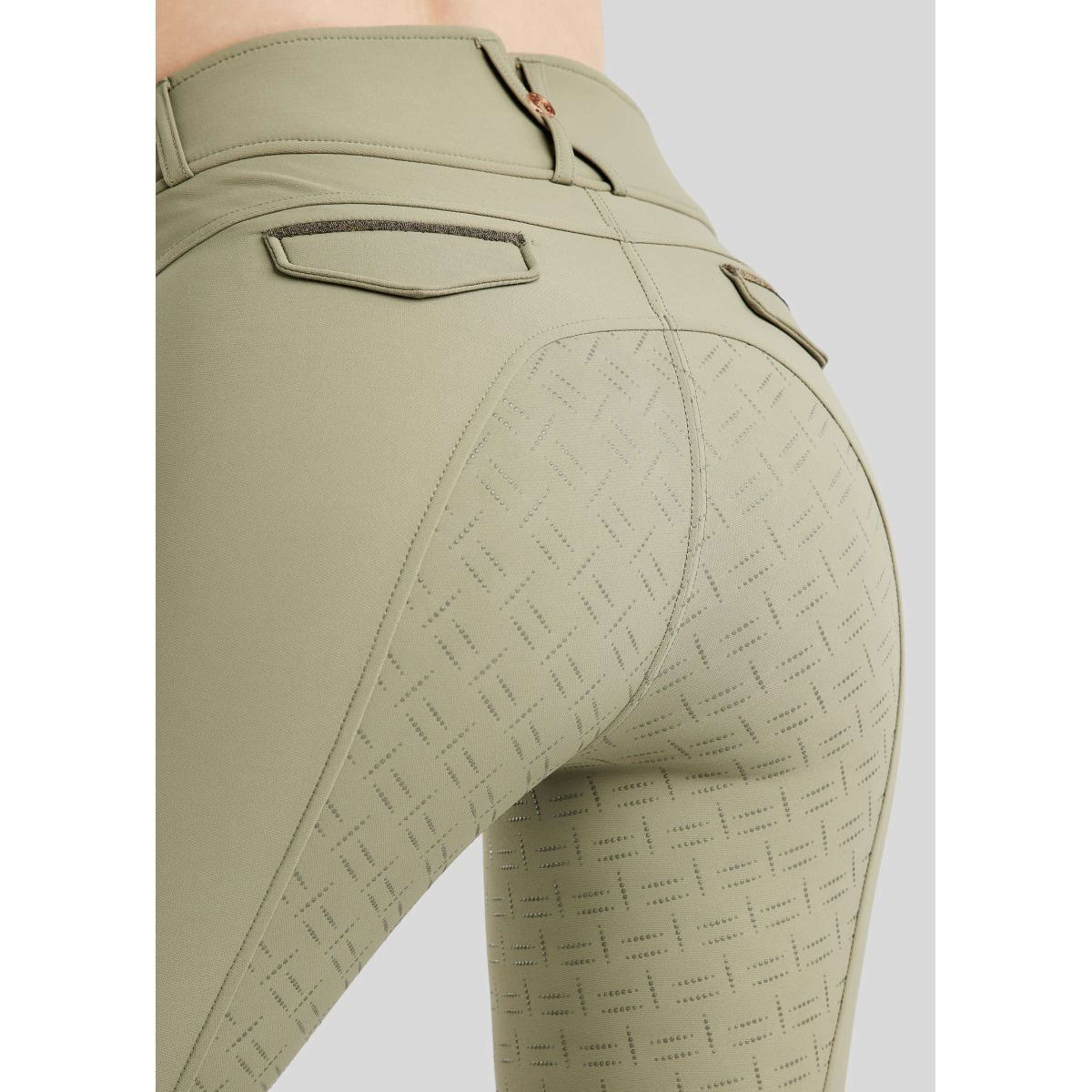 Montar Rijbroek MoGlenda Full Grip Dusty Green