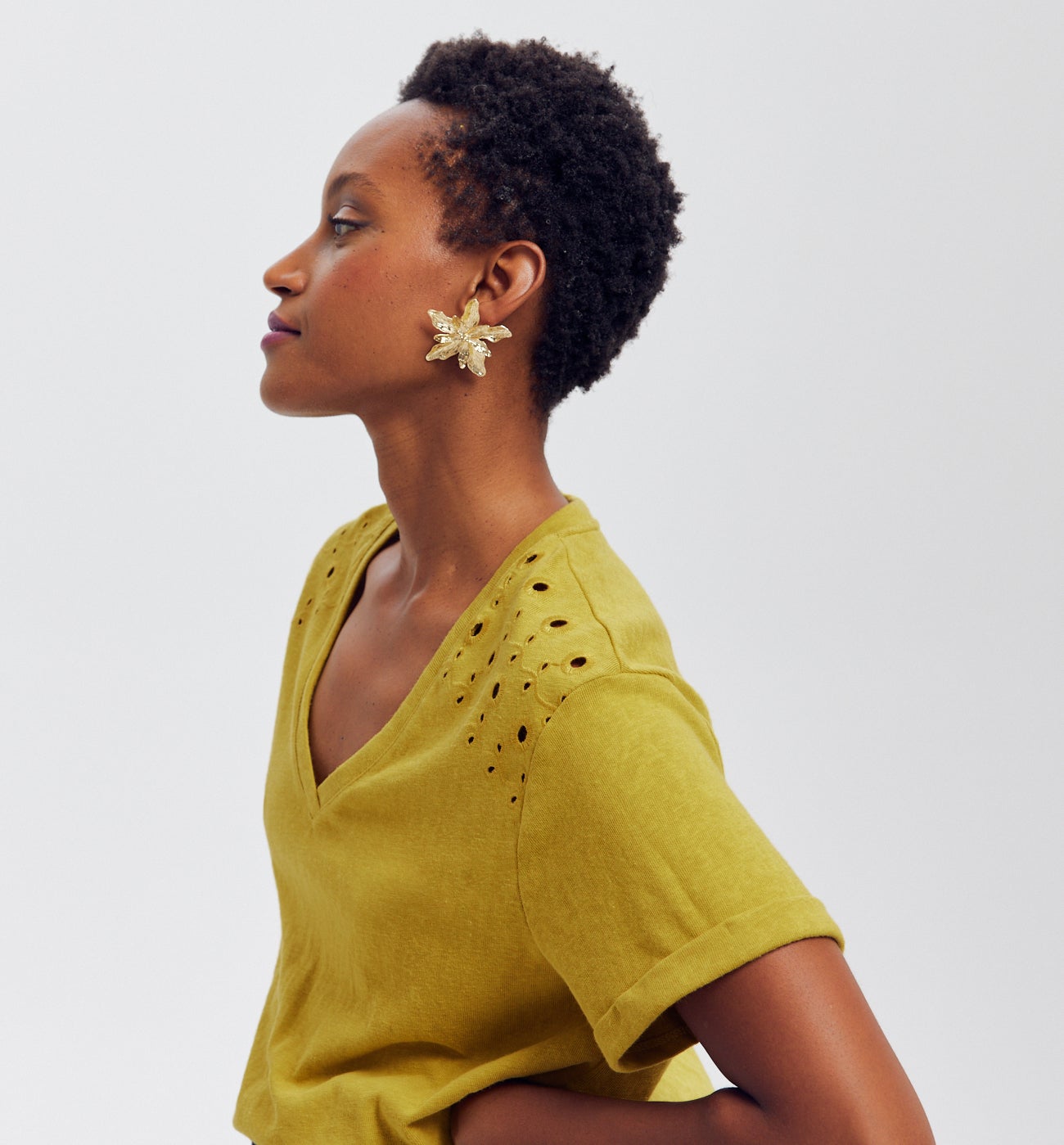 T-shirt broderie anglaise - ANIS MOYEN