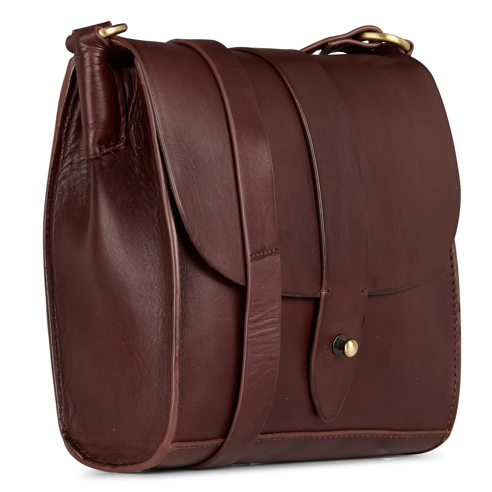 GABRIEL - Sac bandoulière en cuir | Marron
