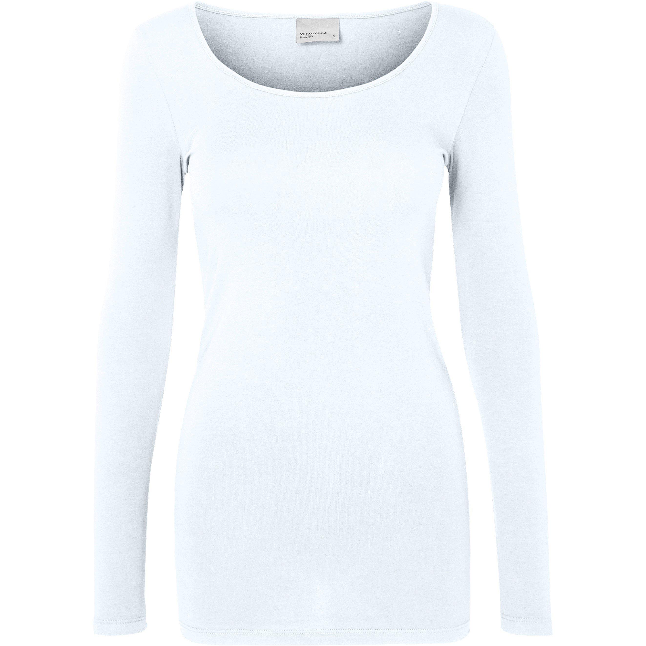 Vero Moda Long Sleeve U Neck T Shirt