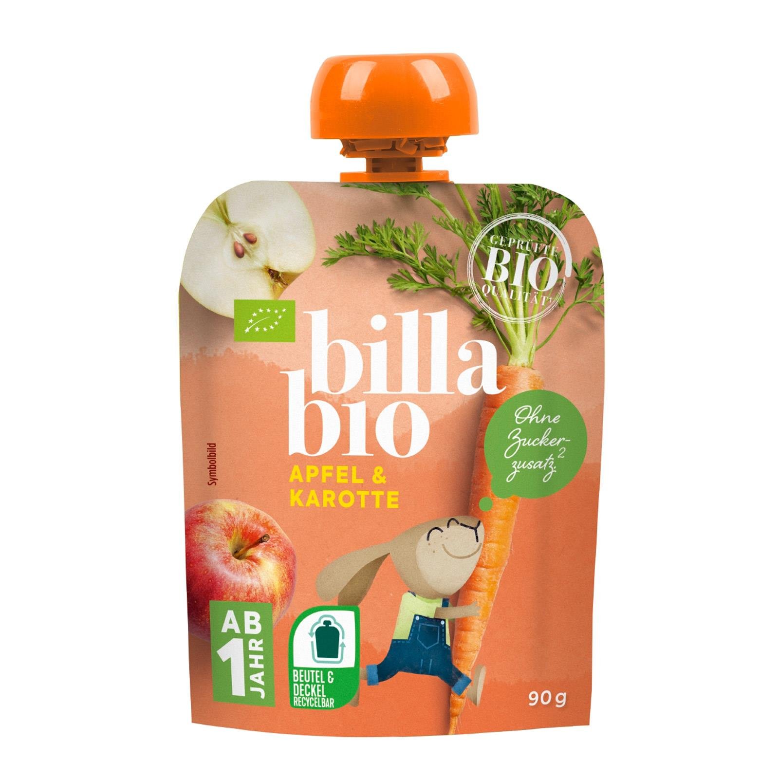 BILLA Bio Obstmus Apfel & Karotte