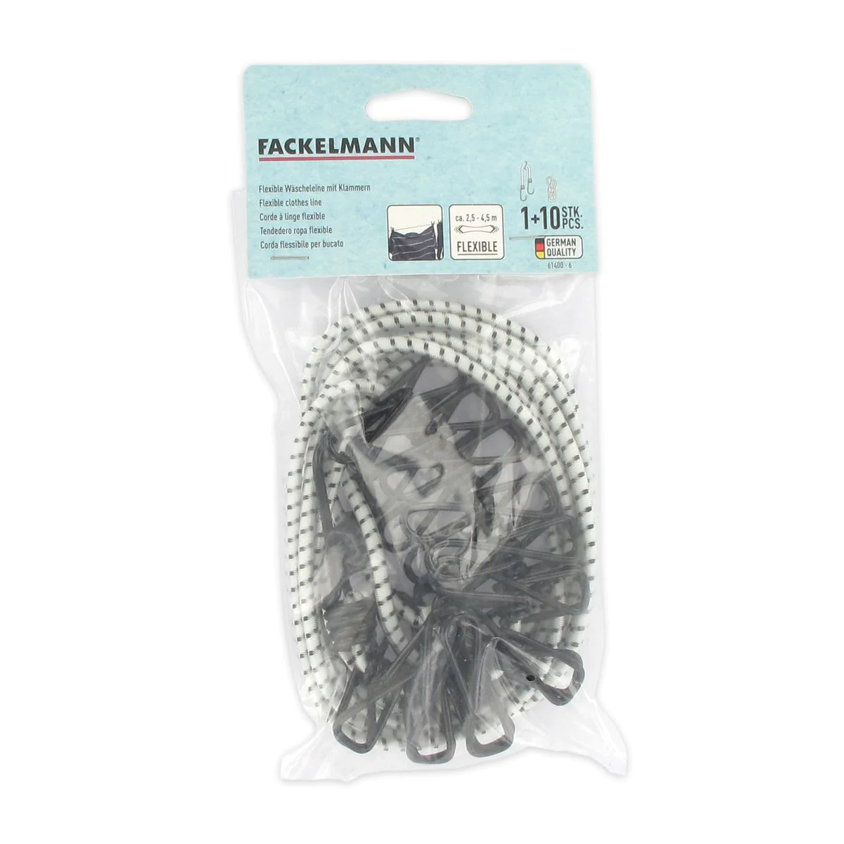 Fil à linge extensible 2,5 à 4,5 m Tecno Fackelmann