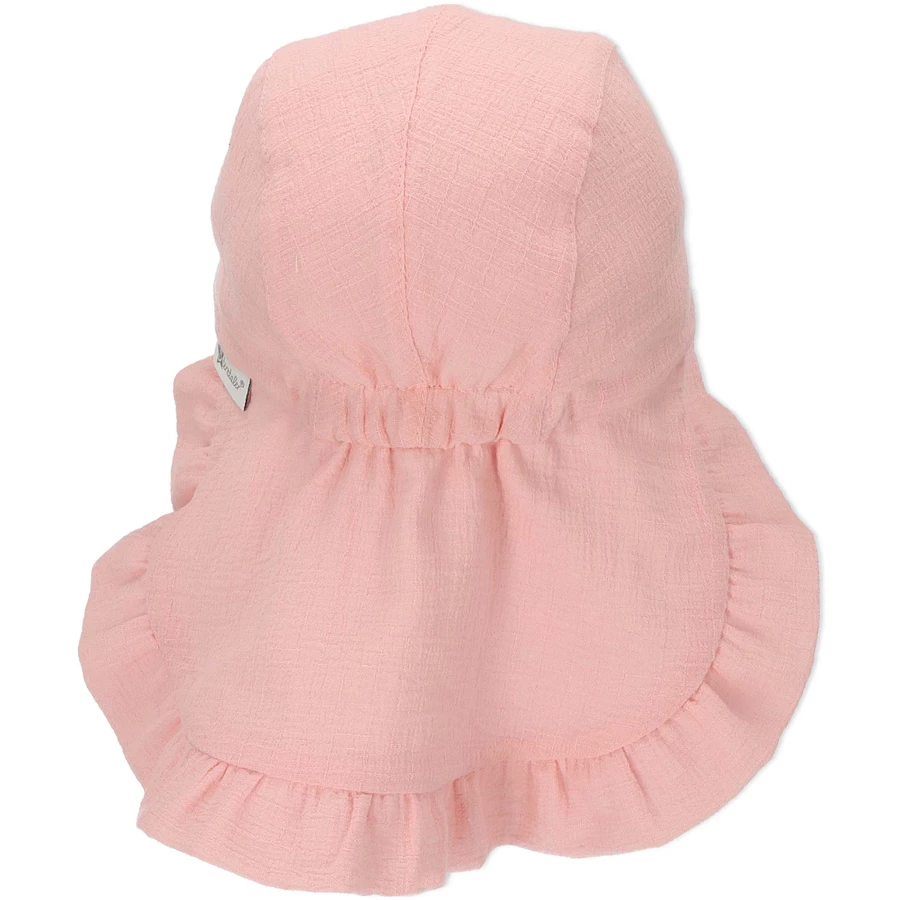 Sterntaler Schirmmütze mit Nackenschutz zartrosa