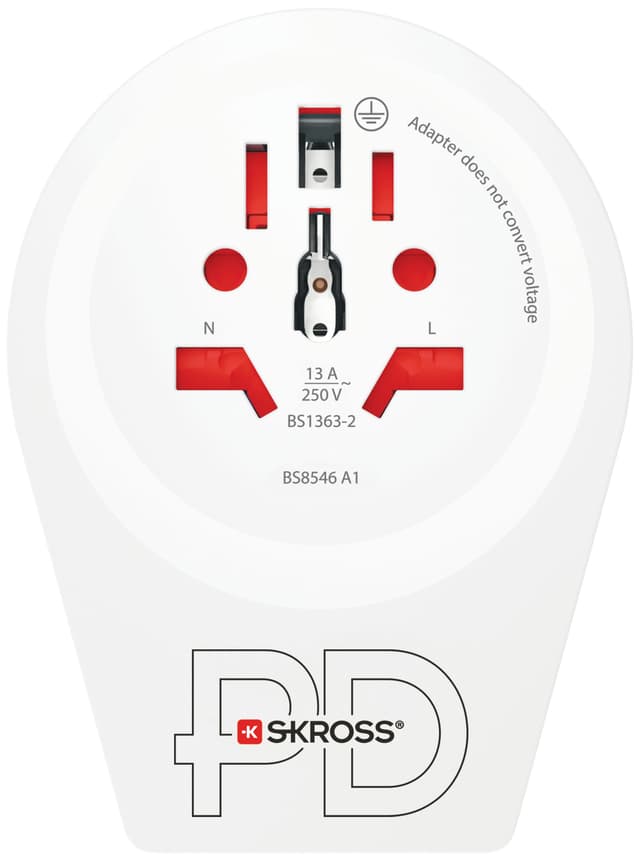 SKross verden til Europa USB-C 20PD rejseadapter 3310227