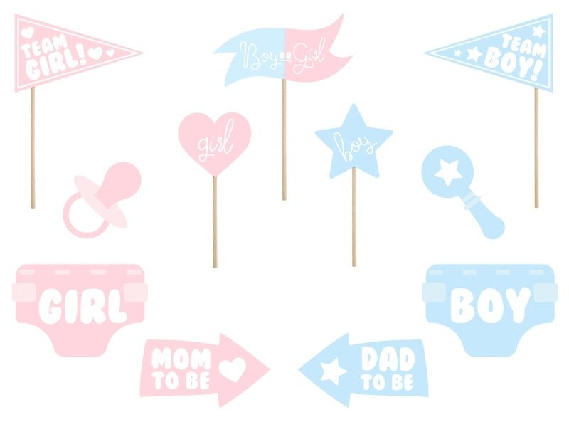 Foto Props Gender Reveal 11st