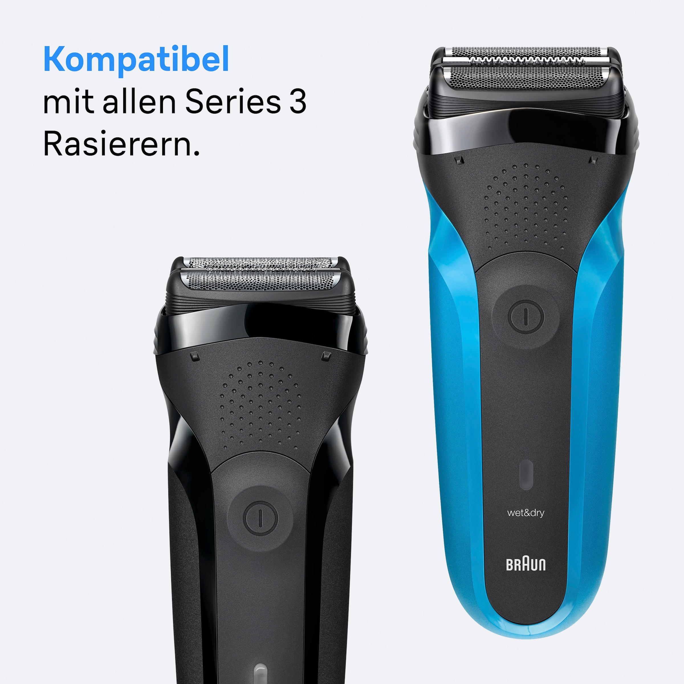 Braun Ersatzscherkopf »Series 3 21B« Kompatibel mit allen Braun Series 3 Rasierern, ORIGINAL vom Hersteller