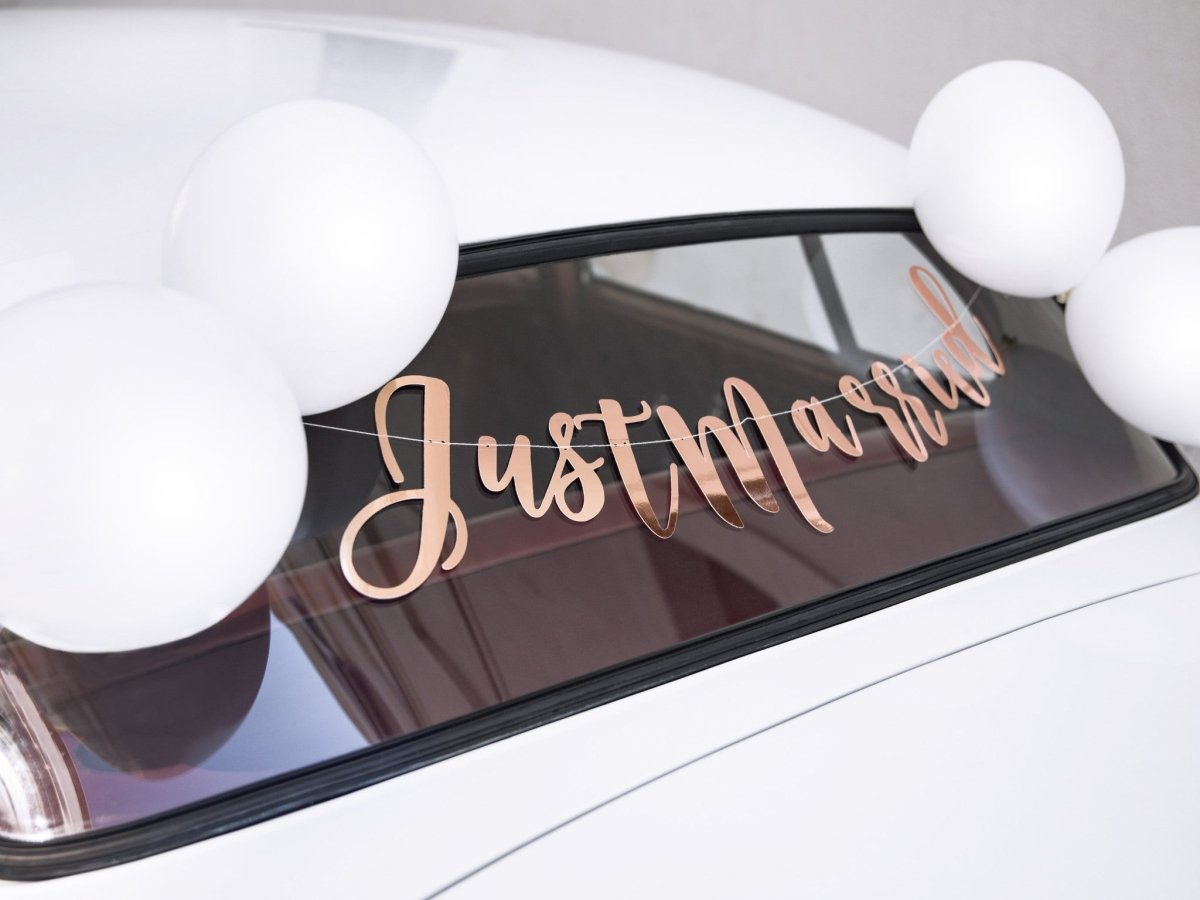 Auto Decoratie Set Bruiloft Just Married