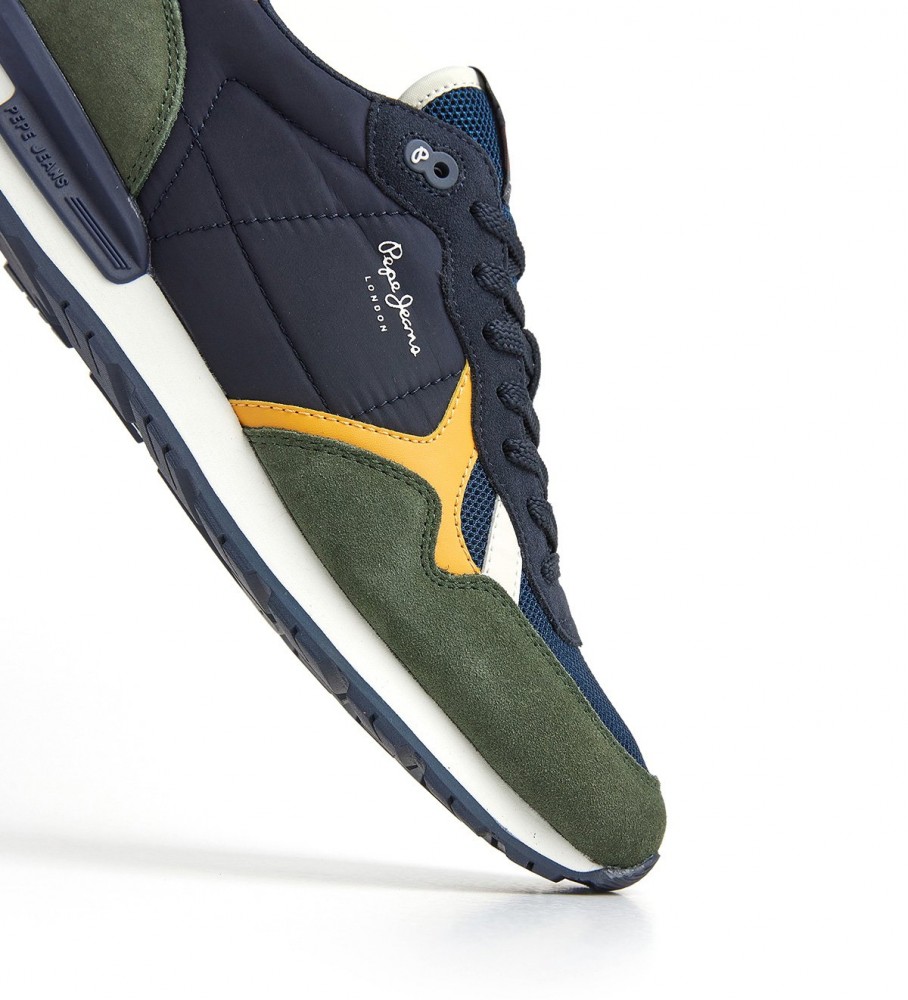 Tênis Pepe Jeans Brit Heritage M em couro azul-marinho