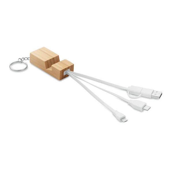 GiftRetail MO2295 - CLAUERC Porte-clés support en bambou
