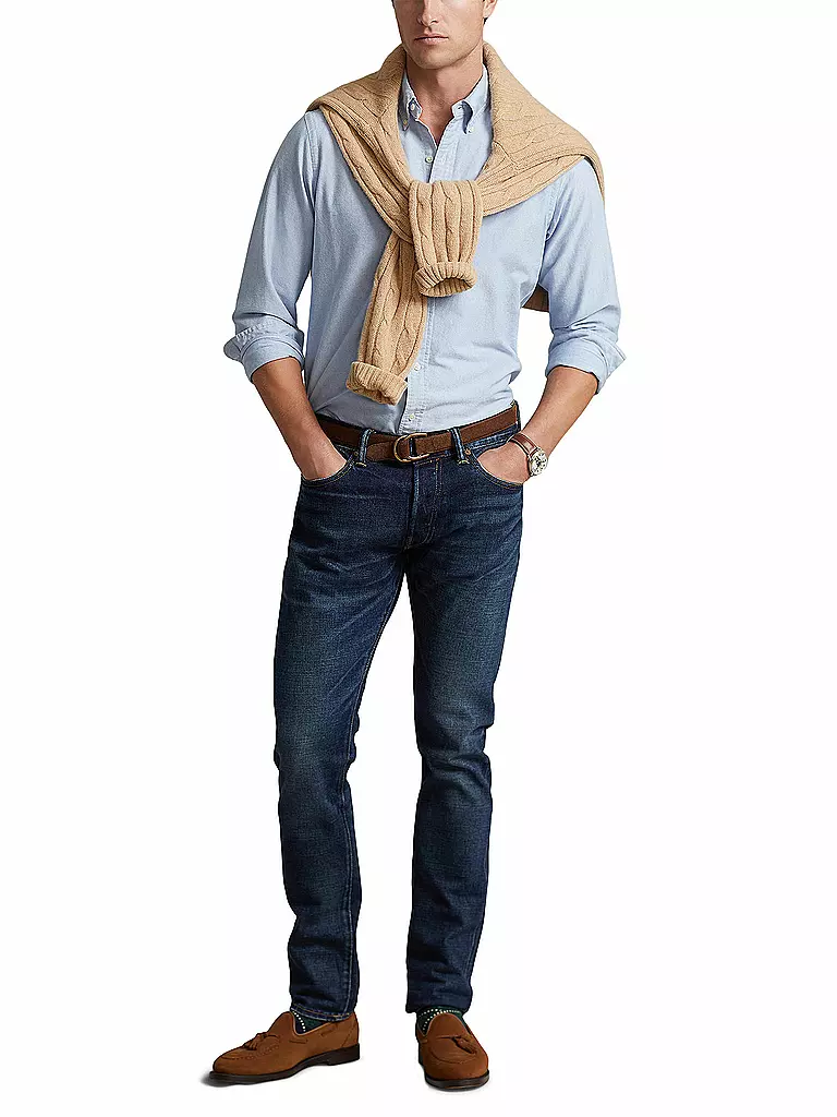 POLO RALPH LAUREN Hemd Slim Fit blau