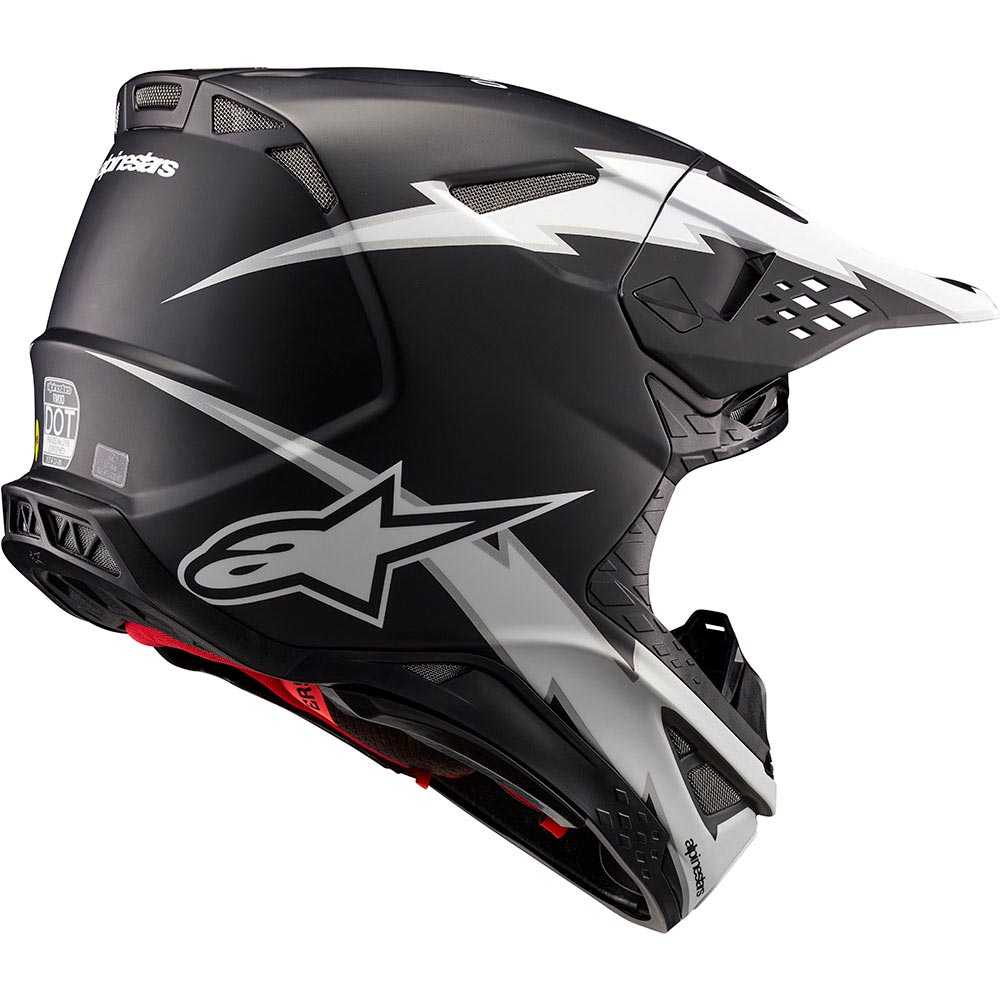 Alpinestars - Casque Supertech S-M10 Ampress Noir Mat / Blanc Mat
