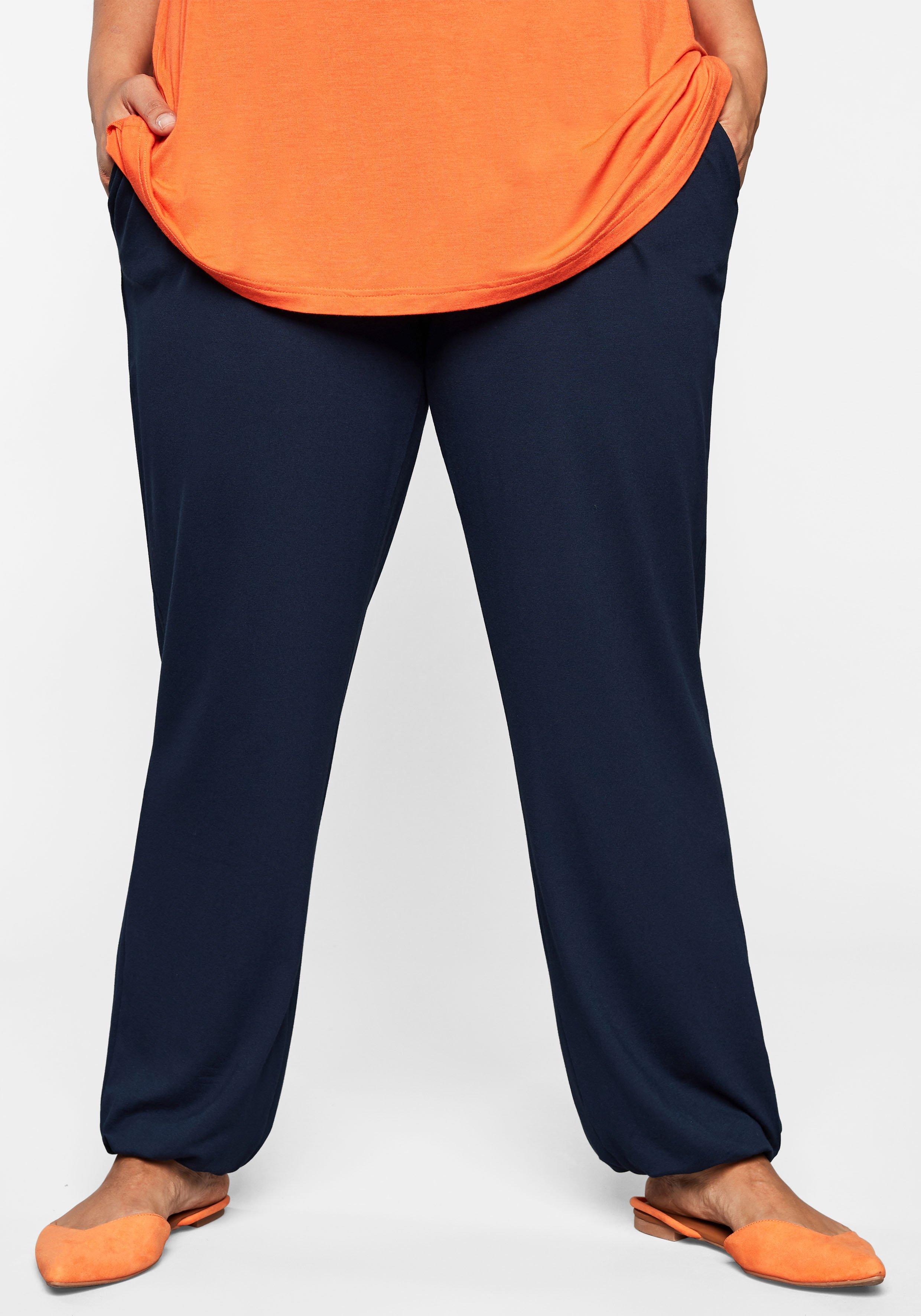 Jerseyhose mit breitem Smokbund