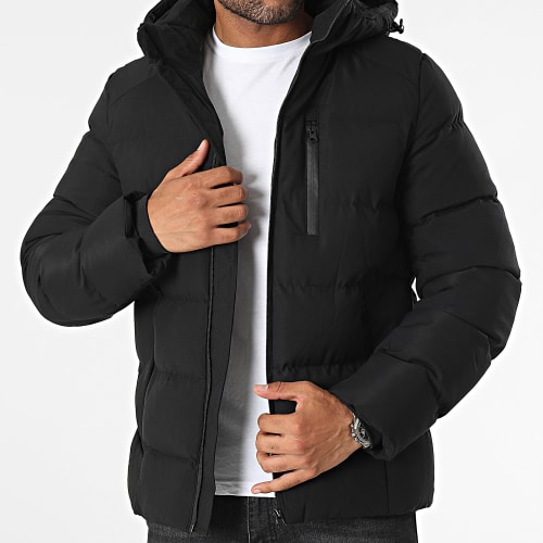 Doudoune Capuche Noir