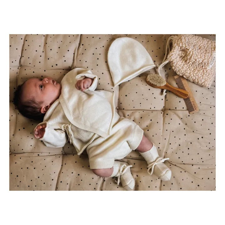 My Little Freckle Bonnet Tricot Coton Bio | Ivoire