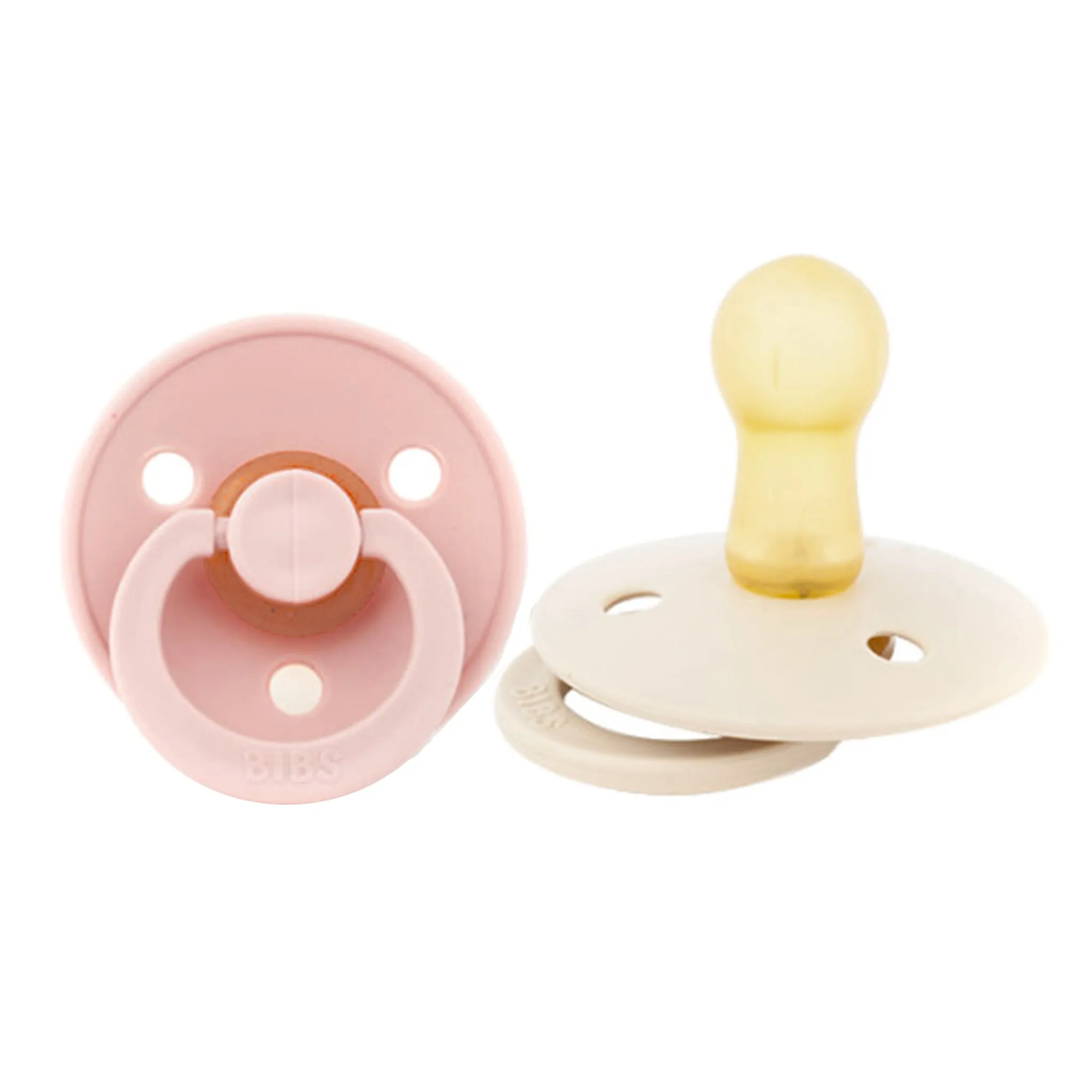 Bibs Suce Bibs 0-6mois Paquet de 2 - Ivoire  Rose (Grandeur 1)