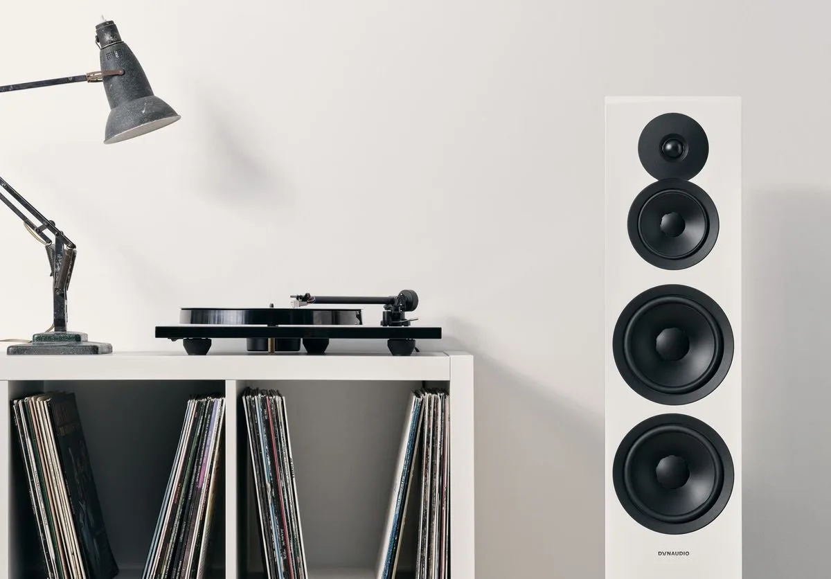 Dynaudio Emit 50 Blanc satiné (la paire) Enceintes colonne