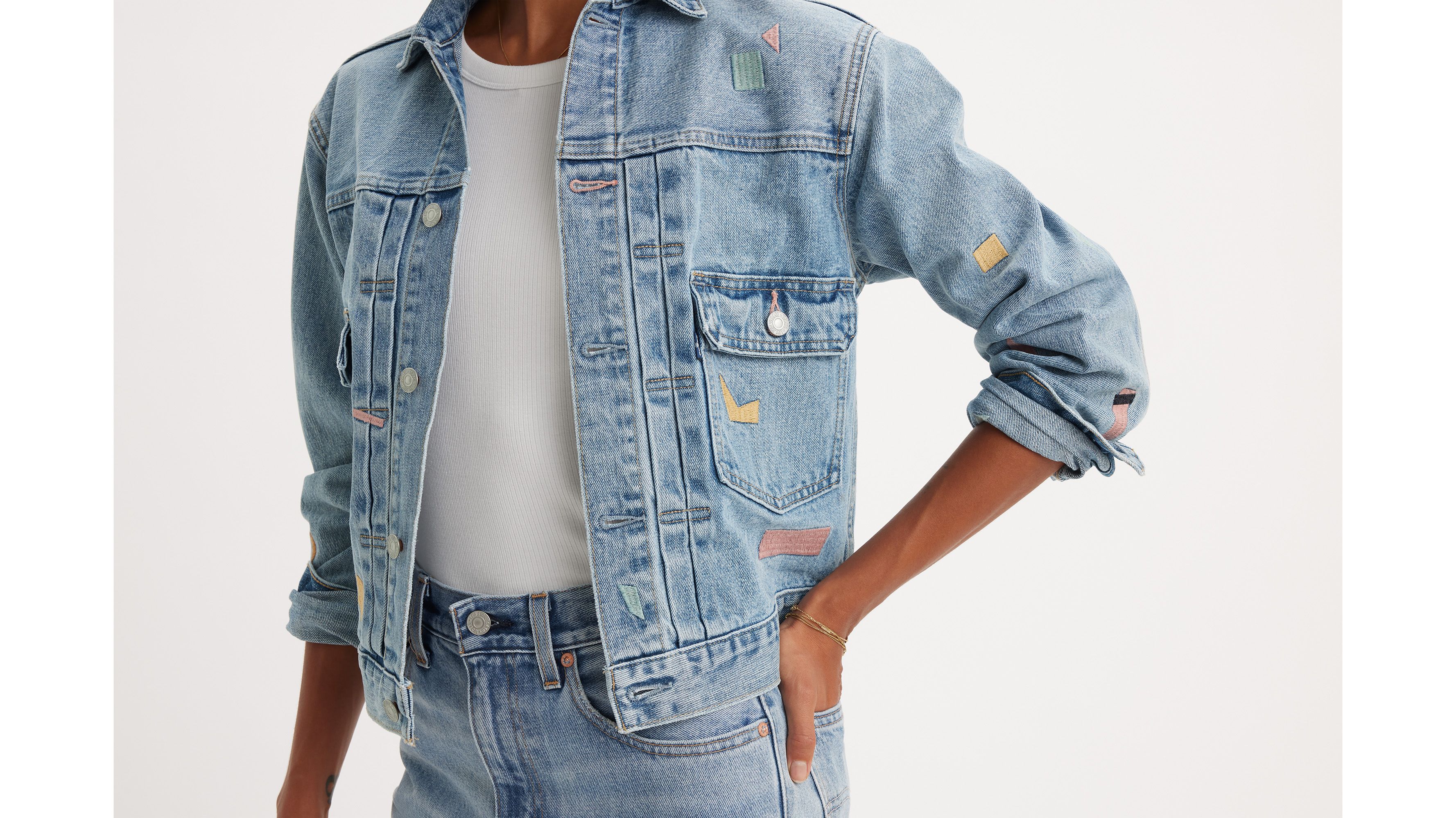 Veste Trucker Type II - Furikakeru - Bleu