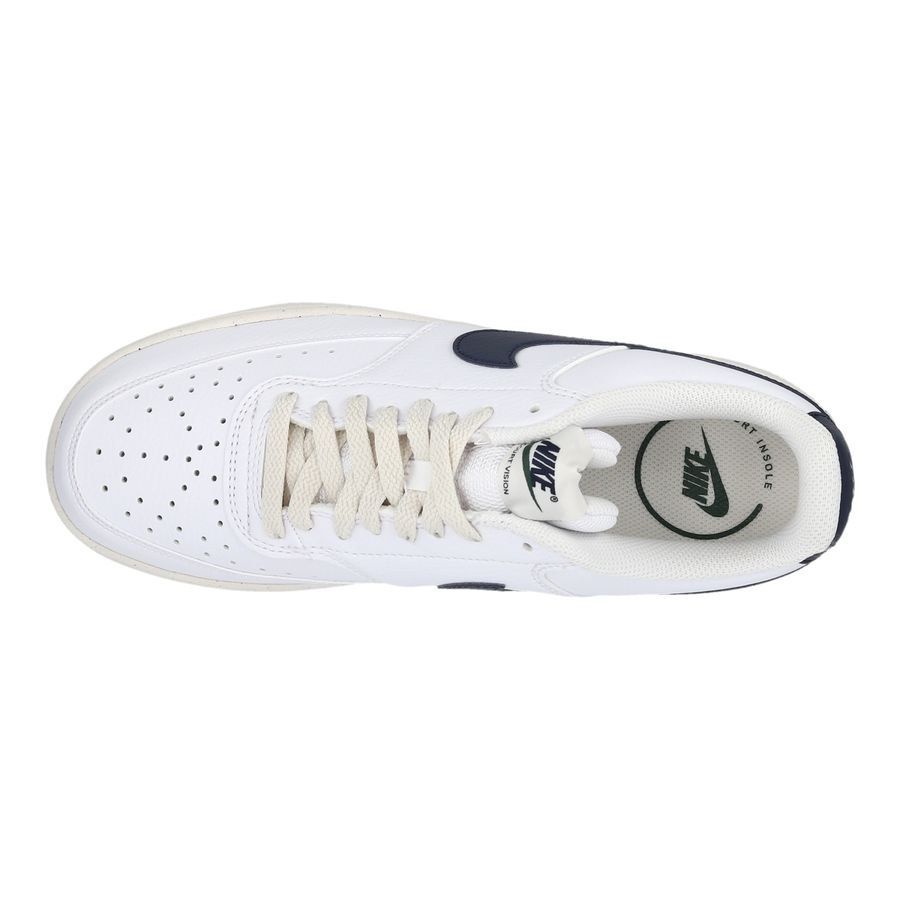 Nike Chaussures Court Vision Low - Blanc/Bleu Foncé