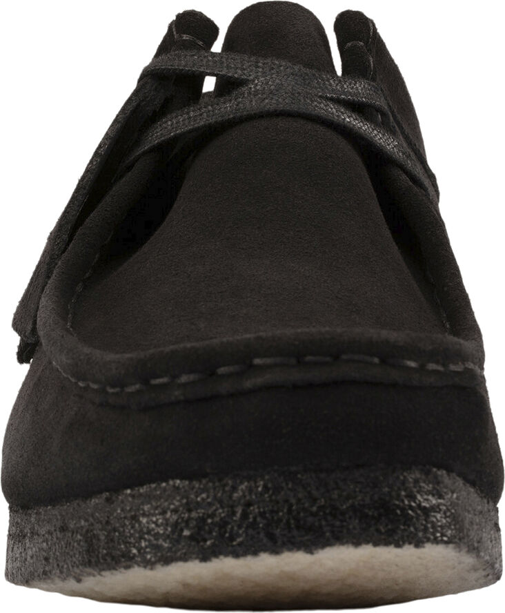 Clarks Originals Wallabee. Black Sde, D, 4 Black suede