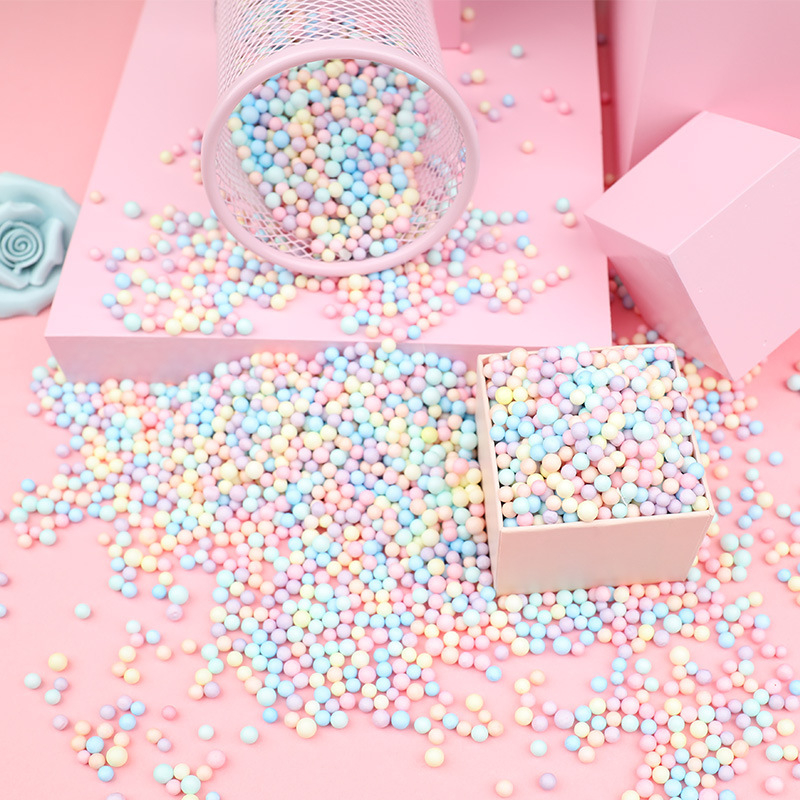 (12g) Ø2-3mm Mini Styropor Kugeln DIY Bastel Perlen Schaumball Geschenk Füllmaterial - Bunt