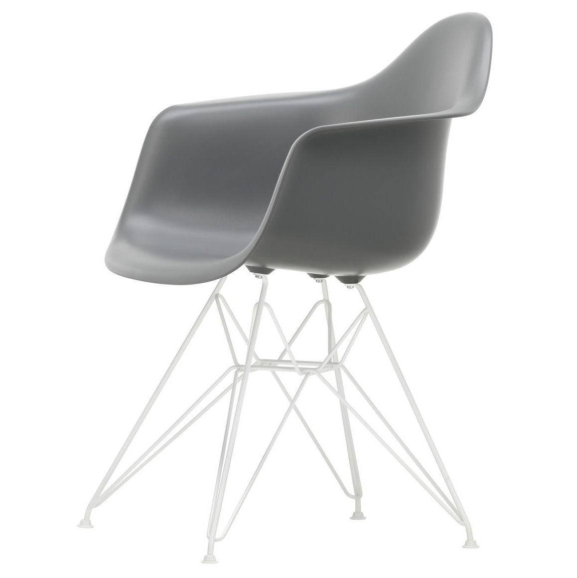 Eetkamerstoel DAR RE wit Granite Grey