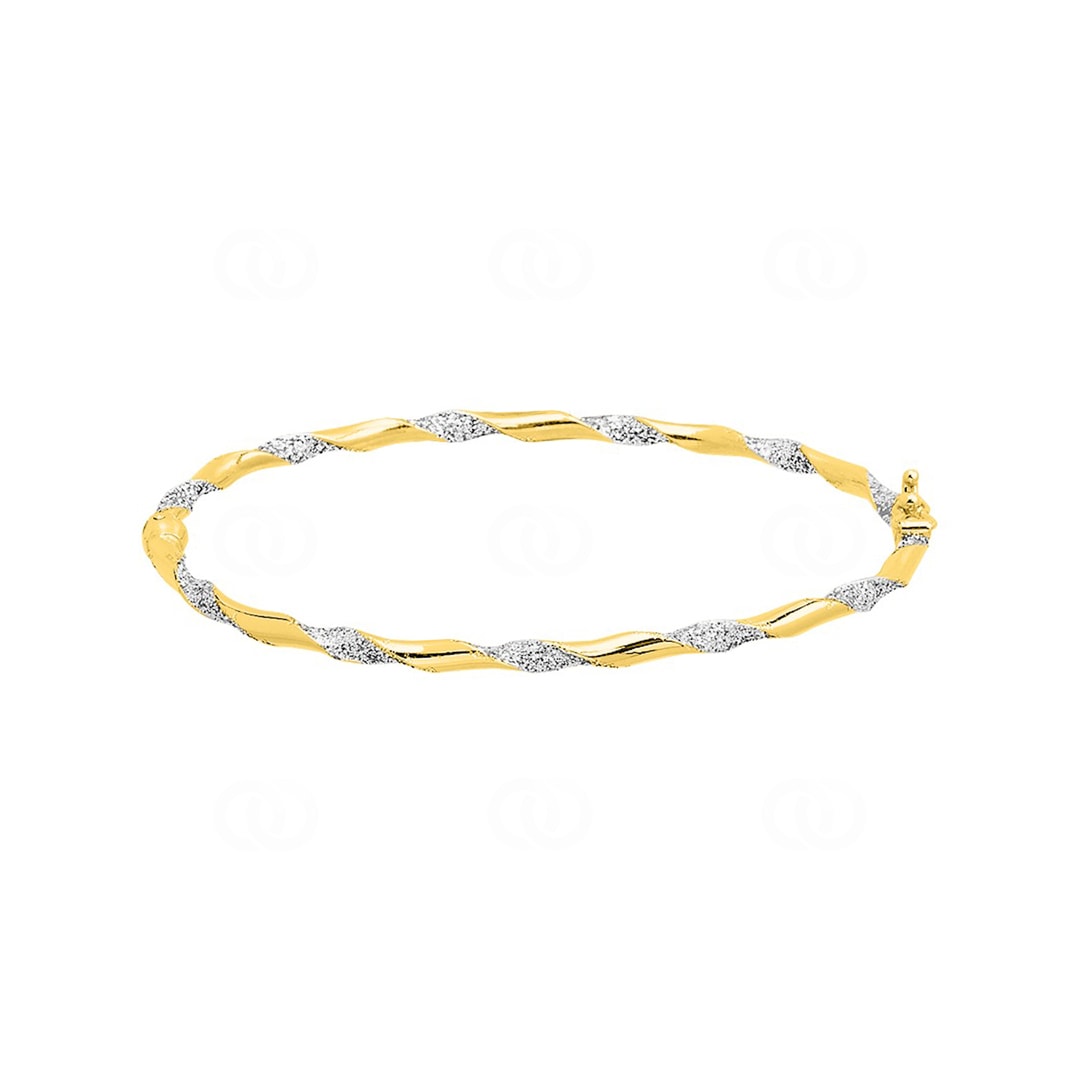 Armreif 375/9 K Gelbgold mit Glitter