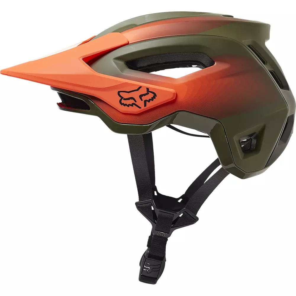 FOX Speedframe Pro MIPS cykelhjelm grøn/orange fade