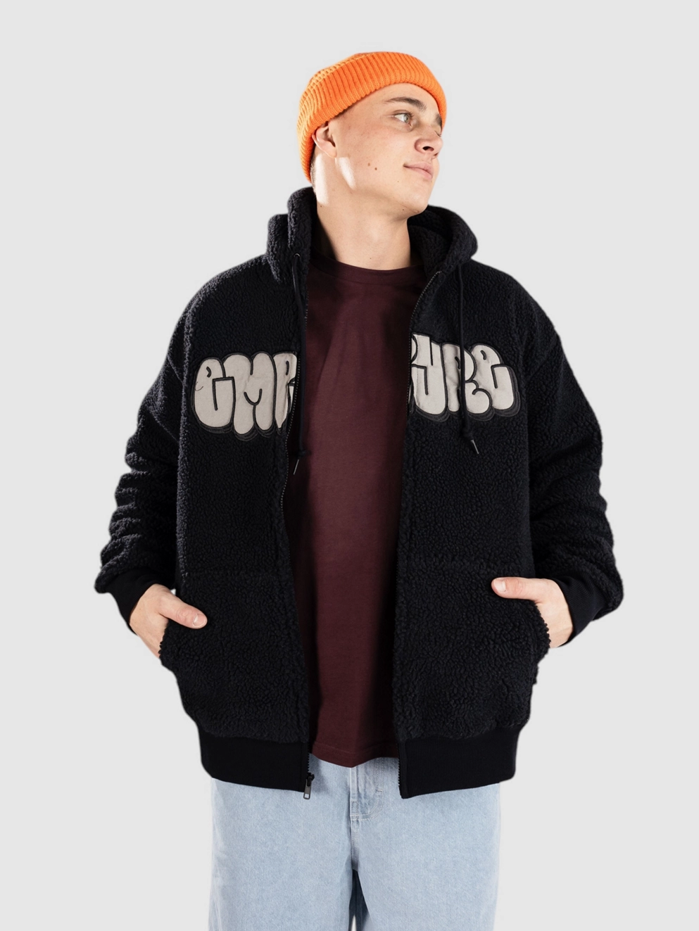 Empyre Sherpa Zip Hoodie black