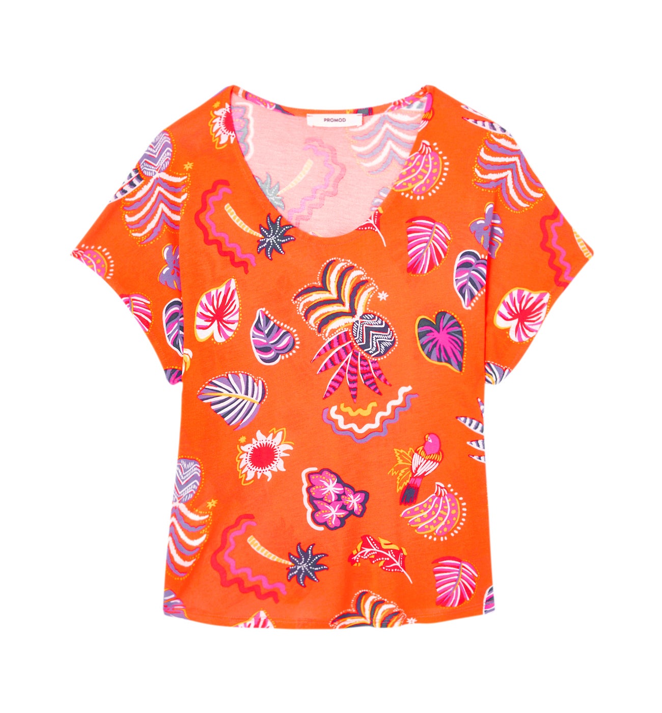 T-shirt imprimé Femme - Imprimé orange
