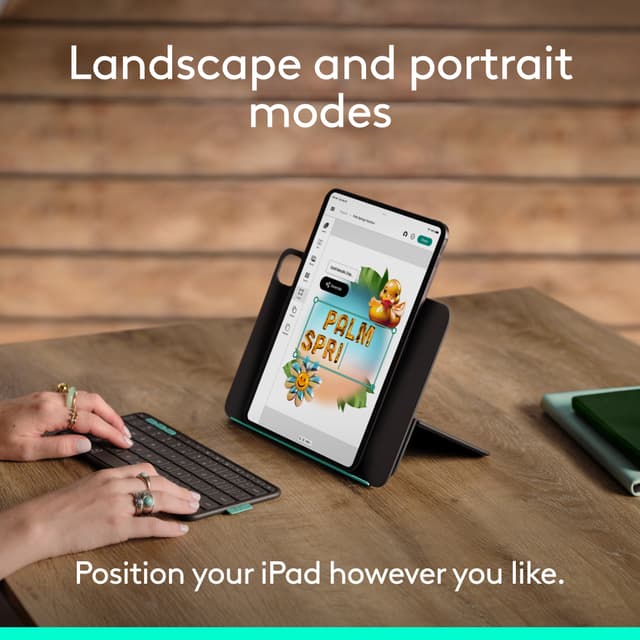 Logitech Flip Folio iPad Pro 11»/iPad Air 11« tablet-tastatur (sort)