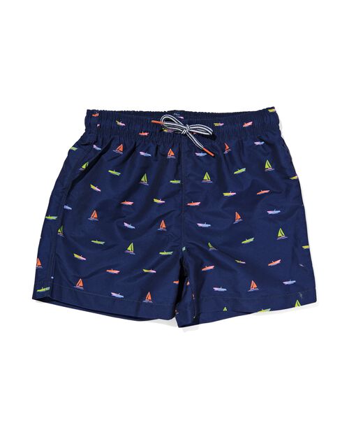 maillot de bain enfant bateaux bleu foncé