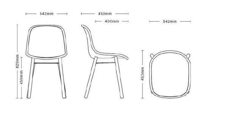 Hay Neu Chair gestoffeerde stoel steelcut 190, zwart